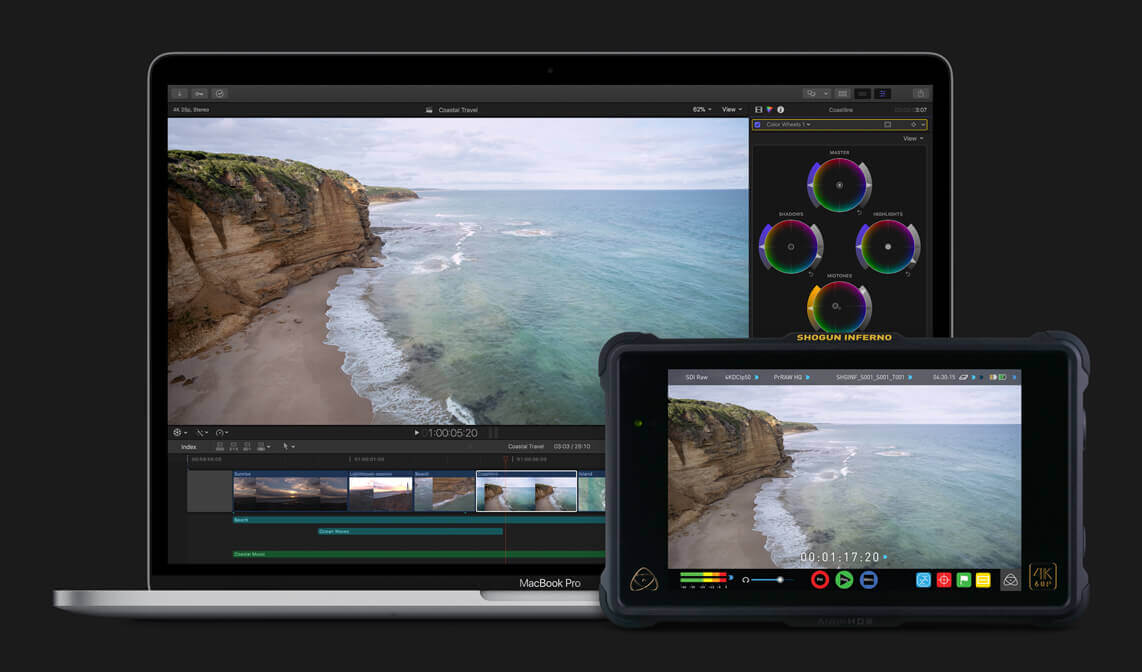Final Cut Pro 使用 ProRes RAW 调整视频