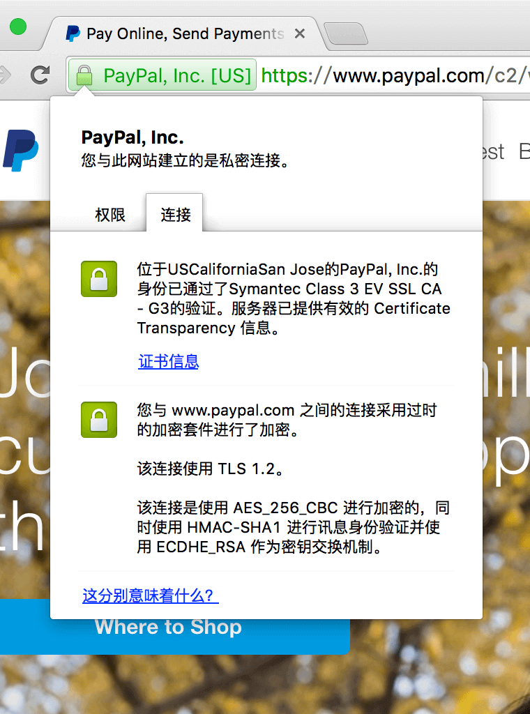 1. 显示公司名称的 HTTPS 站点